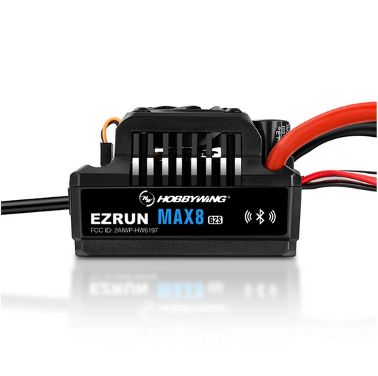 Hobbywing Ezrun MAX8 G2 ESC série G2 &amp; G2S compatible avec les voitures 1/8