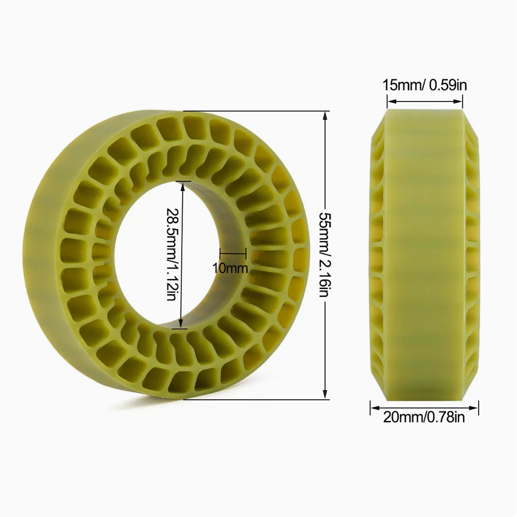 1.0 inch waterproof silicone lining 55*20mm 1/18 1/24 TRX4M SCX24 FCX24 AX24