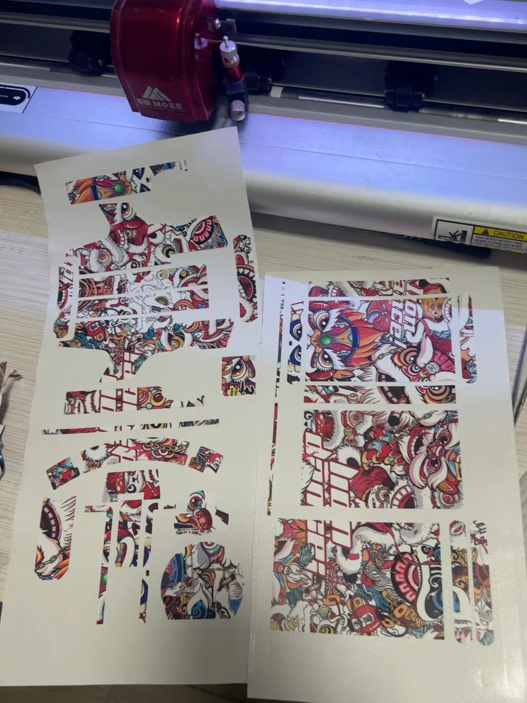 Soarsky Flysky NB4/NB4+ Radioaufkleber mit tanzendem Löwenfell