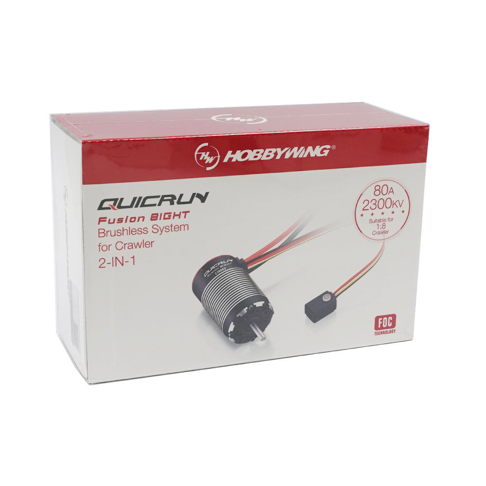 Hobbywing QUICRUN Fusion 8IGHT 2300KV Waterproof Sensored Brushless Motor For 1/8 RC Crawler