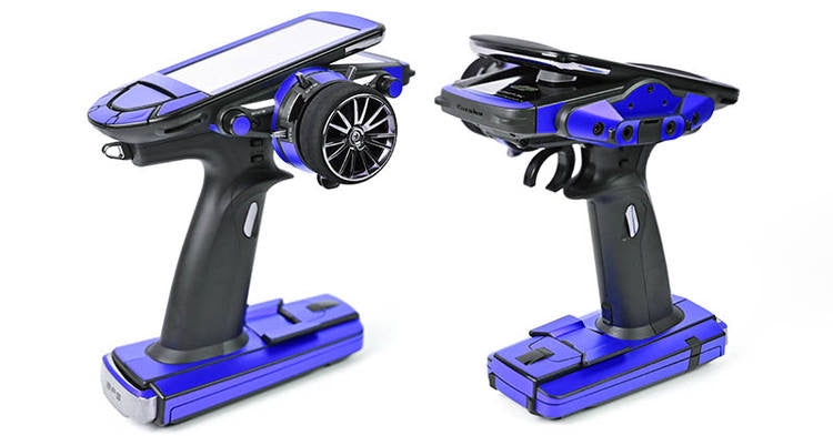 Futaba 10px autocollant bleu vif en métal radio skin wrap