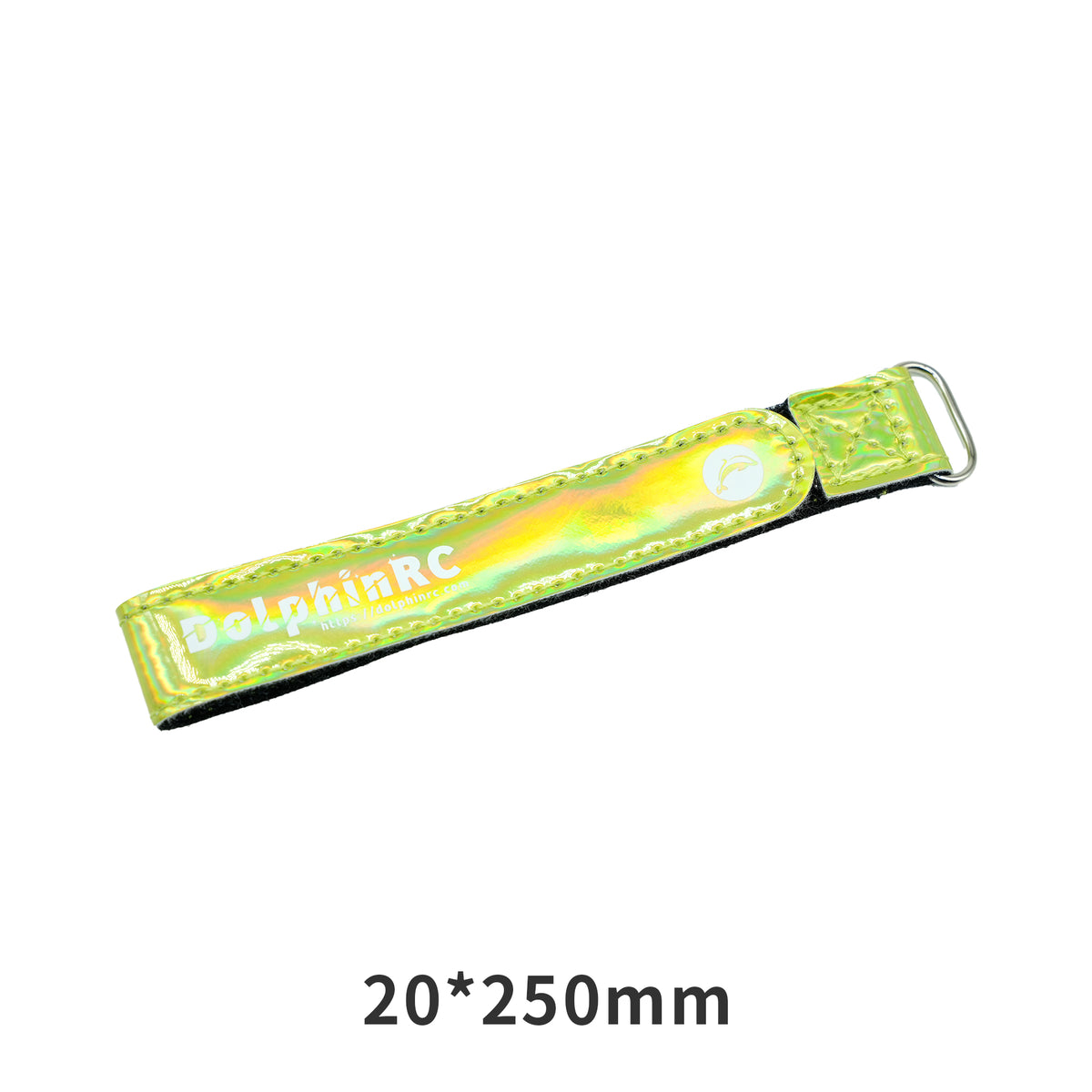 DolphinRC Black Nylon and PU Leather Anti-Slip Battery Strap for FPV Drones
