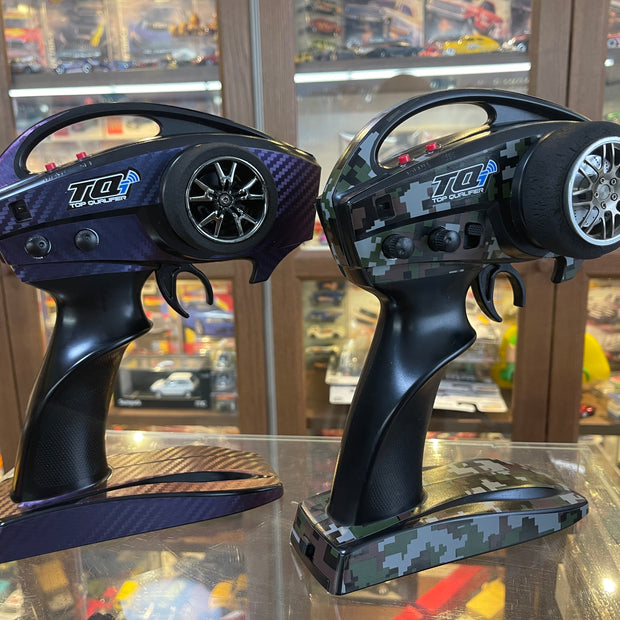 Traxxas TQi radio carbon fiber& camouflage sticker skin wrap