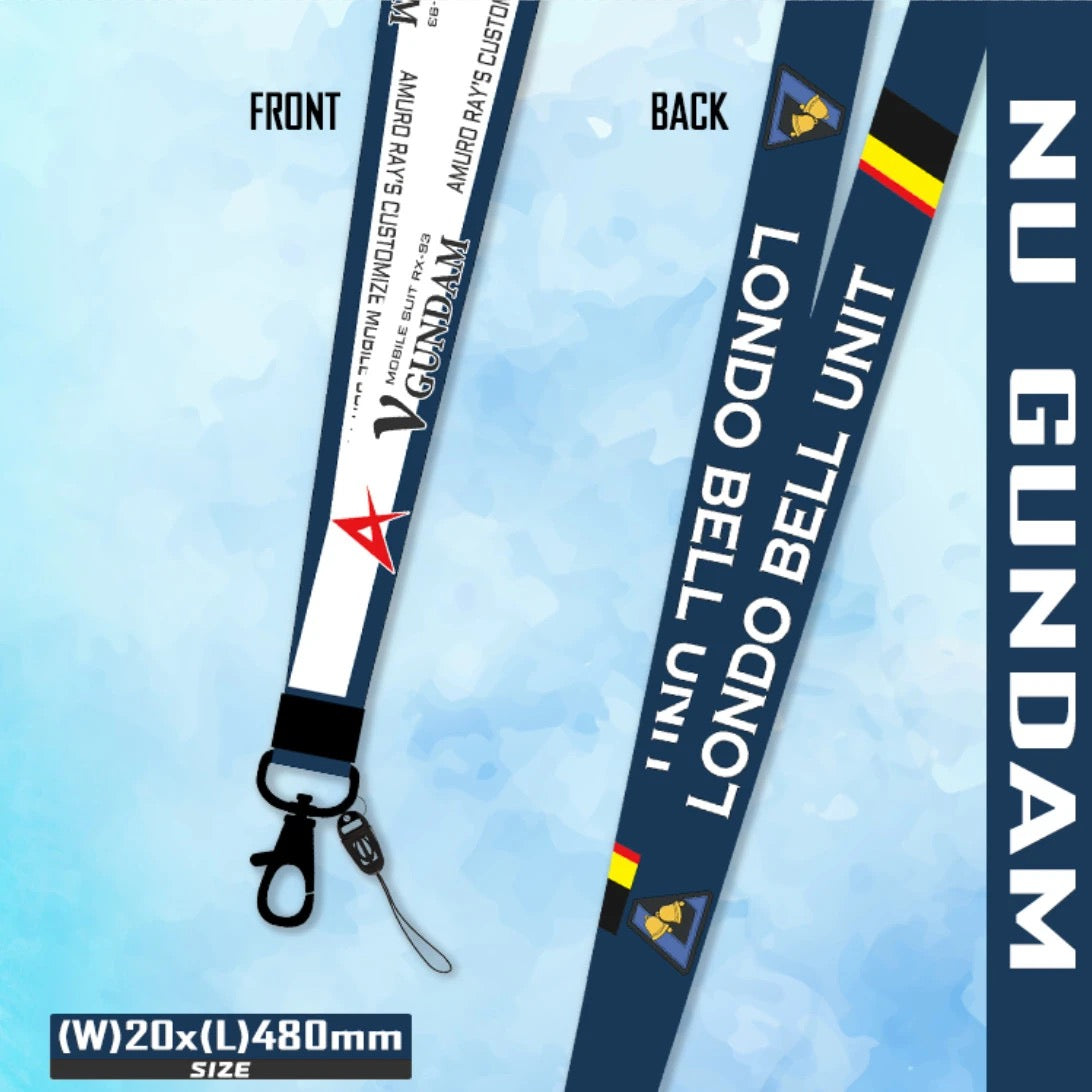 Anime-Styled Gundam RC Remote Controller Lanyard - Multi-Functional Neck/Wrist Strap & Keychain for RC Enthusiasts