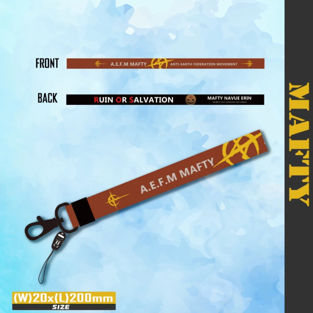 Anime-Styled Gundam RC Remote Controller Lanyard - Multi-Functional Neck/Wrist Strap & Keychain for RC Enthusiasts