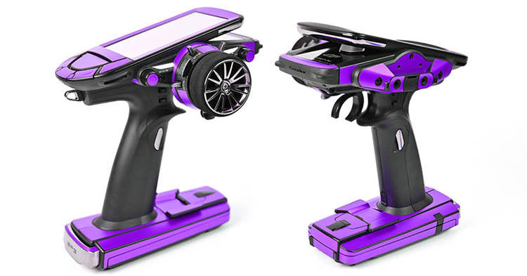 Futaba 10px metal bright purple radio sticker