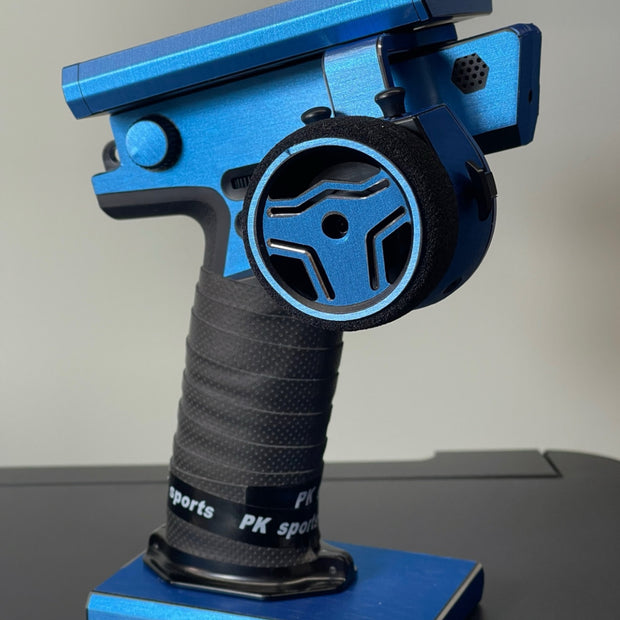 Autocollant radio Soarsky Flysky NB4/NB4+ en métal bleu foncé