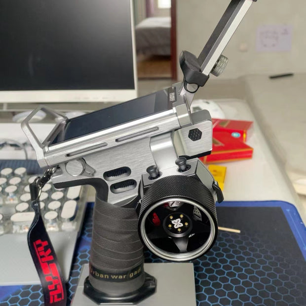 Flysky Noble NB4/NB4+/Pro/Pro+ bright silver brushed sticker radio skin wrap