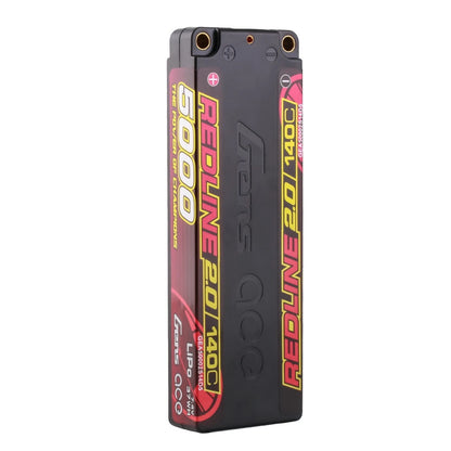 Gens Ace 5000mAh 2S 7.4V 140C HardCase 56# Redline 2.0 Series Lipo Battery With 5.0mm Bullet