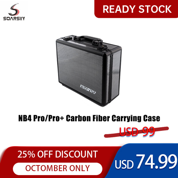 Boîtier en fibre de carbone pour radio Flysky Noble Pro+