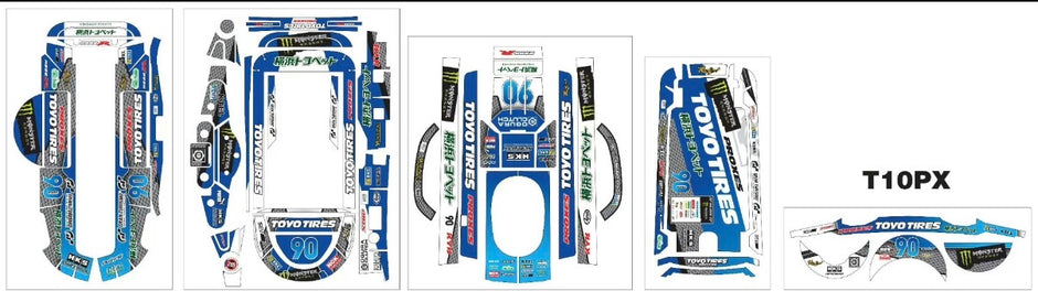 Sanwa M17 Futaba T10Px TOYO TIRES Wrap Skin Sticker - Premium RC Transmitter Decal