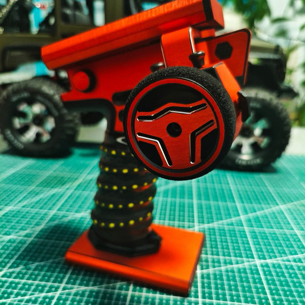 Autocollant radio Soarsky Flysky NB4/NB4+ en métal orange vif