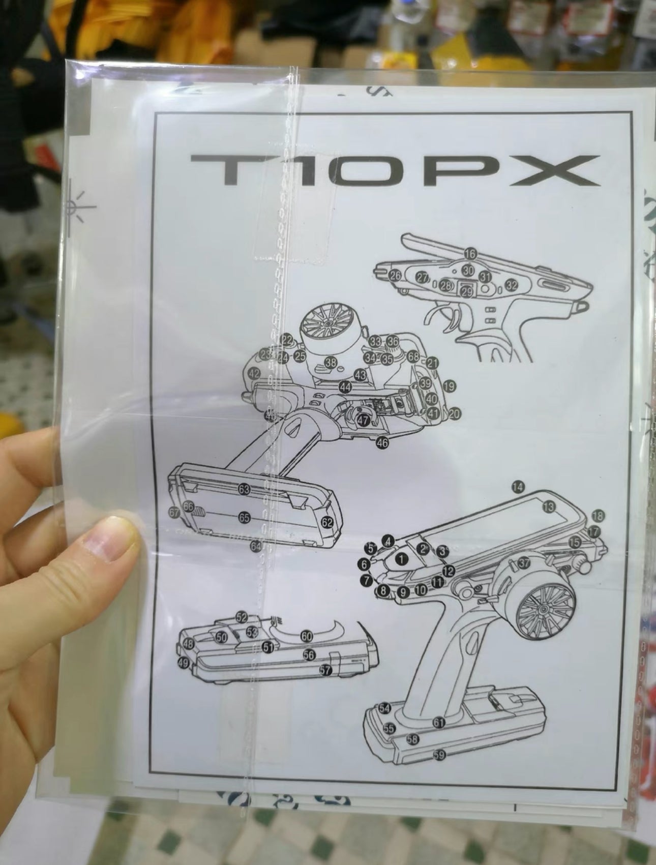 Fuataba 4px/7px/7pxr/10PX Sanwa M17 transmitter sticker radio skin wrap