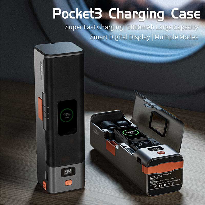 STARTRC 9000mAh LCD Fast Charging Case for DJI OSMO Pocket 3