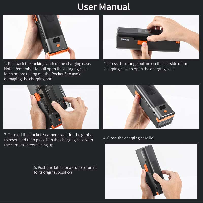 STARTRC 9000mAh LCD Fast Charging Case for DJI OSMO Pocket 3
