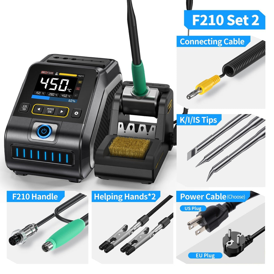 FNIRSI® DWS-200 200W Power Repaid Heating Soldering Iron Station Kit