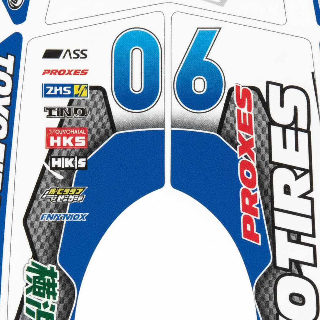 TOYO TIRES Sticker Detail View